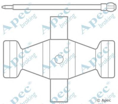 APEC BRAKING kit1022 -  Комплектующие, тормозные колодки